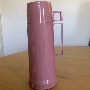 Vintage Pink Travel Thermos